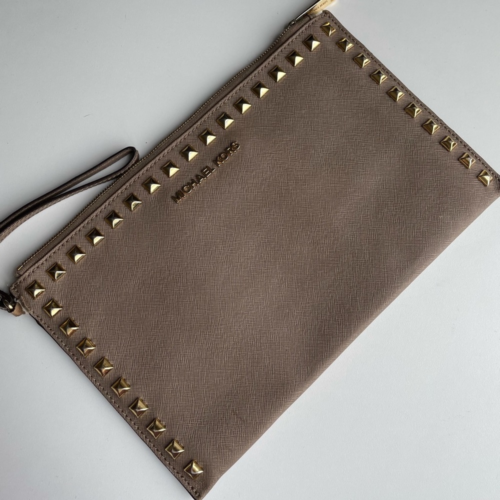 Michael Kors Studded Clutch